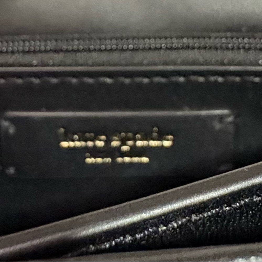 Kate Spade Black and Leopard Crossbody Bag Purse - Picture 12 of 16